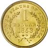 Image 2 : 1853 G$1 MS65 PCGS. An incredible Type One gold dollar 