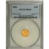 Image 3 : 1853 G$1 MS65 PCGS. An incredible Type One gold dollar 
