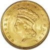 Image 1 : 1860 G$1 MS64 PCGS. A low mintage gold dollar with onl 