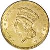 Image 1 : 1860-S G$1 MS63 PCGS. The 1860-S gold dollar, with a m 