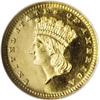 Image 1 : 1880 G$1 MS65 Prooflike NGC. The 1880 gold dollar has 