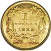 Image 2 : 1882 G$1 MS67 PCGS. A diminutive apricot-gold jewel of 