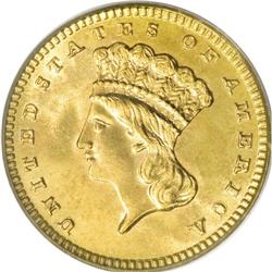 1888 G$1 MS65 PCGS. A beautiful orange-gold Gem of thi 