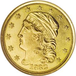 1832 $2 1/2 MS61 NGC. Breen-6135, BD-1, R.4. The strik 