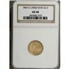 Image 3 : 1843-C $2 1/2 Large Date, Plain 4 AU58 NGC. Variety 5- 