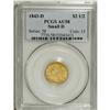 Image 3 : 1843-D $2 1/2 Small D AU58 PCGS. Variety 4-F. Rich ant 