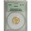 Image 3 : 1849 $2 1/2 MS63 PCGS. The 1849 is a scarce and overlo 