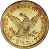 Image 2 : 1862 $2 1/2 MS63 PCGS. Ex: Bass. An original example w 