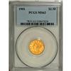Image 1 : 1901 $2 1/2 MS63 PCGS.From The James Paul Collection. 