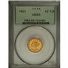 Image 1 : 1901 $2 1/2 MS65 PCGS. The highly lustrous surfaces ar 