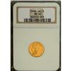 Image 1 : 1908 $2 1/2 MS63 NGC. A highly lustrous first-year exa 