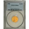 Image 1 : 1908 $2 1/2 MS64 PCGS. This Choice and pleasing yellow 