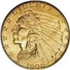 Image 1 : 1908 $2 1/2 MS65 PCGS. The luminous sun-gold fields an 