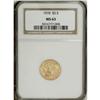 Image 1 : 1910 $2 1/2 MS63 NGC. Excellent definition is noted on 