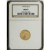 Image 1 : 1910 $2 1/2 MS63 NGC. The honey-gold surfaces display 
