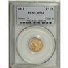 Image 1 : 1911 $2 1/2 MS63 PCGS. An attractive medley of apricot 