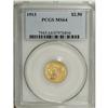 Image 1 : 1913 $2 1/2 MS64 PCGS. A solidly struck and highly lus 