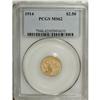 Image 1 : 1914 $2 1/2 MS62 PCGS. This luminous gold-orange quart 