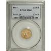 Image 3 : 1914 $2 1/2 MS63 PCGS. A well struck lustrous honey-go 