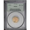 Image 1 : 1915 $2 1/2 MS63 PCGS. A satiny orange-gold example th 
