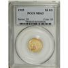 Image 1 : 1915 $2 1/2 MS63 PCGS. Select and highly lustrous with 