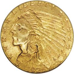 1925-D $2 1/2 MS65 PCGS. The series of Indian quarter 