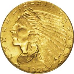 1926 $2 1/2 MS65 PCGS. The first P-mint Indian Head qu 