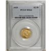 Image 1 : 1929 $2 1/2 MS64 PCGS. Choice and satiny with peach ac 