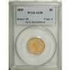 Image 1 : 1855 $3 AU50 PCGS. Softly struck and luminous with lig 