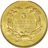 Image 2 : 1855 $3 MS62 PCGS. Mintage of the 1855 issue was less 
