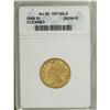 Image 1 : 1856 $3 --Cleaned--ANACS. AU50 Details. The glossy gold 