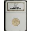Image 3 : 1857-S $3 AU53 NGC. Despite a production of only 14,00 