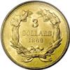 Image 2 : 1862 $3 MS61 PCGS. No clash marks appear on this examp 