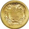 Image 2 : 1870 $3 MS62 PCGS. Like most examples from the tiny mi 