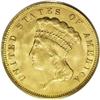 Image 1 : 1874 $3 MS63 PCGS. Average or better sharpness for thi 
