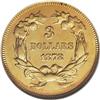 Image 2 : 1878 $3 MS61 NGC. A lightly abraded gold type coin wit 