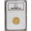 Image 3 : 1878 $3 MS61 NGC. A lightly abraded gold type coin wit 
