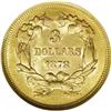 Image 2 : 1878 $3 MS62 NGC. The 1878 three dollar had an excepti 