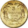 Image 2 : 1878 $3 MS62 PCGS. This interesting coin has a proofli 
