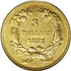 Image 2 : 1882 $3 AU55 PCGS. From The Twin Hollows Collection. 