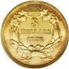 Image 2 : 1883 $3 MS62 PCGS. Modestly reflective with lightly fr 
