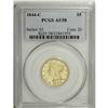 Image 3 : 1844-C $5 AU58 PCGS. Variety 7-D. A smooth yellow-gold 