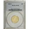 Image 3 : 1848-C $5 AU50 PCGS. Variety 11-E. Although a comparat 