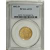 Image 3 : 1852-D $5 AU53 PCGS. The 1852-D has an uncommonly high 