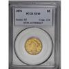 Image 3 : 1876 $5 XF45 PCGS. In 1876, Gold coins did not circula 