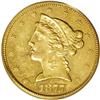 Image 1 : 1877 $5 MS60 PCGS. The 1877 has the third lowest minta 
