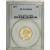 Image 3 : 1877 $5 MS60 PCGS. The 1877 has the third lowest minta 