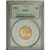 Image 1 : 1882 $5 MS64 PCGS. A lustrous honey-gold piece that ha 