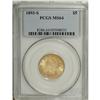 Image 3 : 1893-S $5 MS64 PCGS. Boldly struck with shimmering, sa 