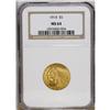 Image 3 : 1914 $5 MS64 NGC. Lime-gold and honey shades endow thi 